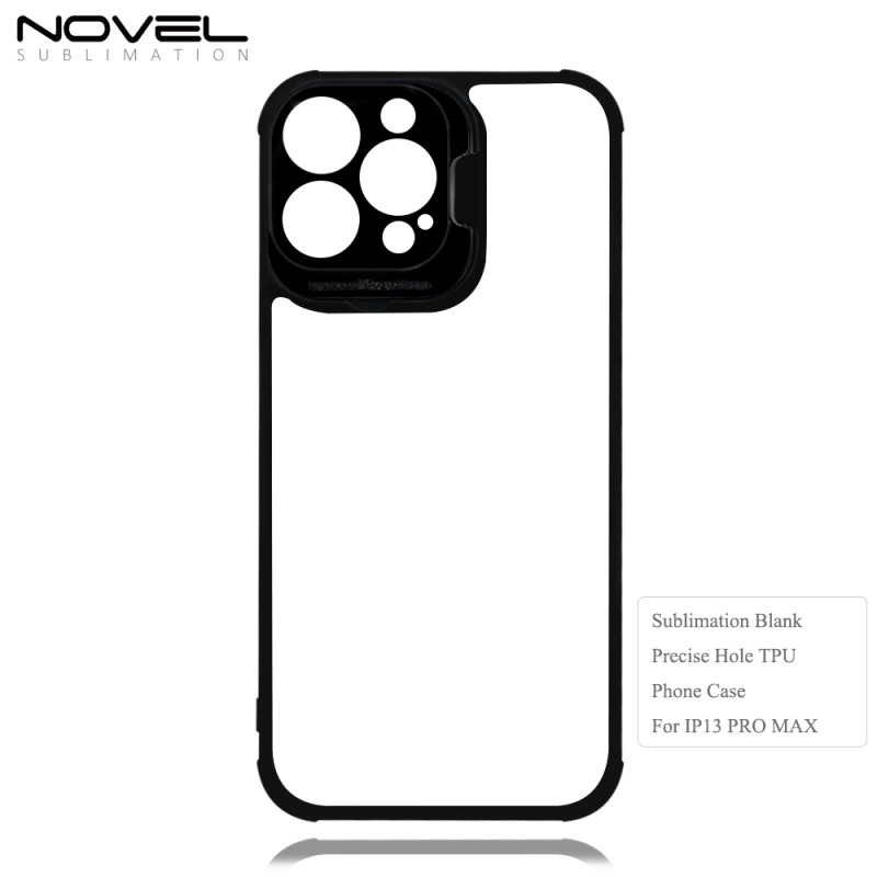 For iPhone 13 Pro Max Sublimation 2D TPU Bumper Corner Phone Case with Precise Camera Hole Holder