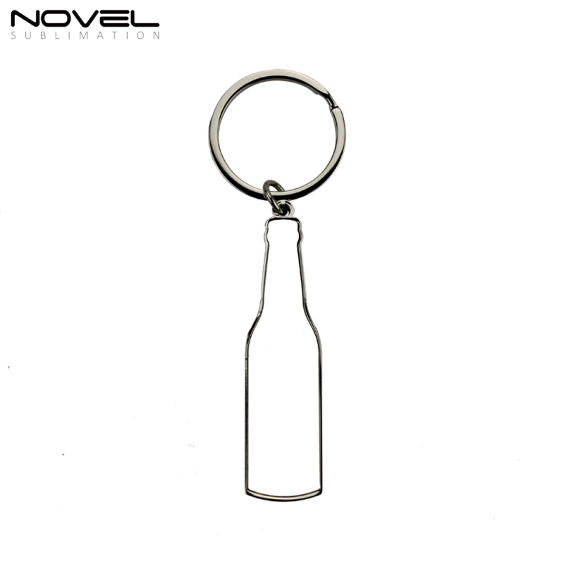 Wholesale Blank Sublimation Bottle Opener Keychain With Bottle and Oval Shape