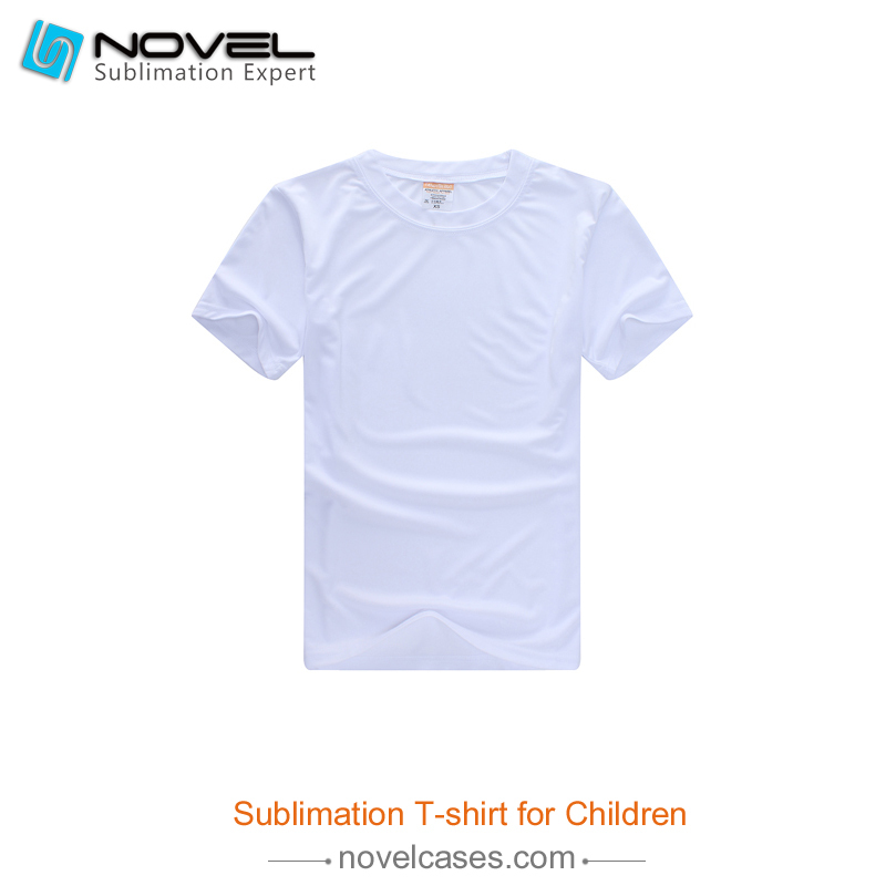 Summer Sale Blank Sublimation Milk Silk T-shirt for Children
