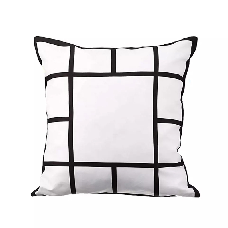 Popular Blank Heat Transfer Grid Pillow Cover Sublimation Pillow Cover