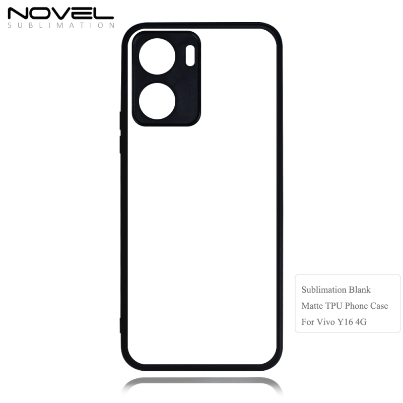 For Vivo Y35 4G / Y16 Blank Sublimation 2D TPU Mobile Phone Housing