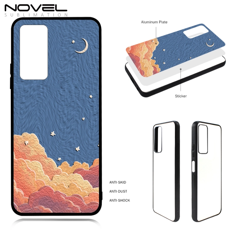 For Spark 4 / Camon 12 Air / Camon 15 Heat Transfer 2D Blank Sublimation Soft Rubber Mobile Phone Shell