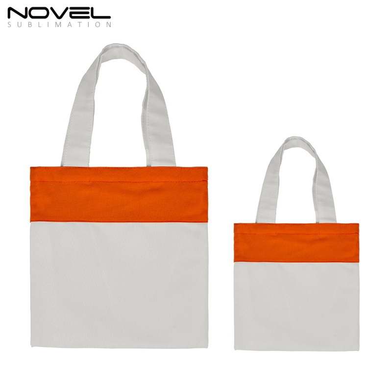 Popular Blank Sublimation Colorfull Patchwork Shopping Bag Shoulder Bag