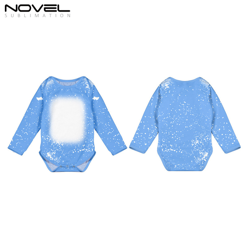 Picture Printing Heat Transfer Blank Colorful Tie-dyed Long Sleeve Bobysuit