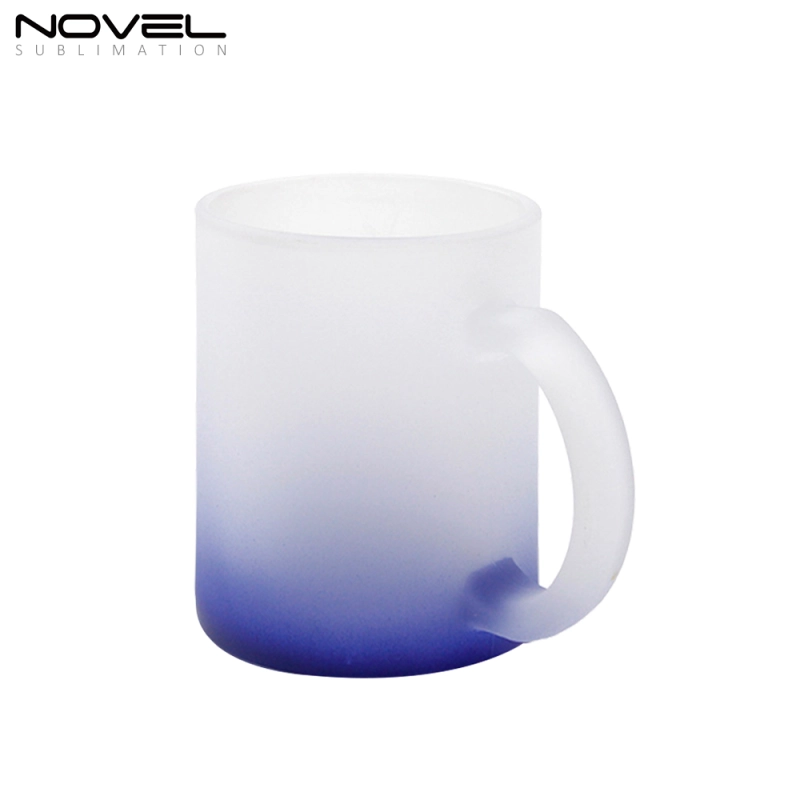 Sublimation Blank 11oz Color Glass Mug Frosted Glass Mug