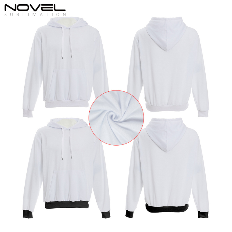 Polyester with velvet inside Blank Sublimation Long Sleeve Hoodie For Children / Women / Men