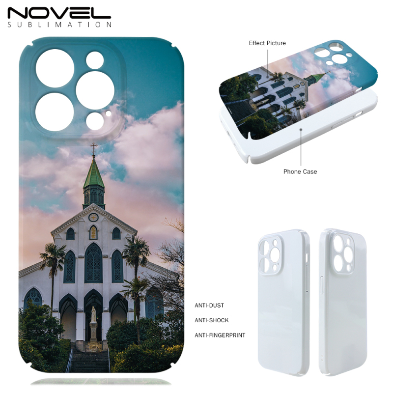 For iPhone 14 series Blank Sublimation 3D Film Full Coverage Mobile Phone Case