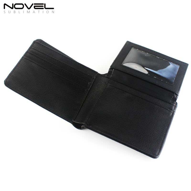 Factory Provide Blank Customized Sublimation Leather Purse Men's Wallet
