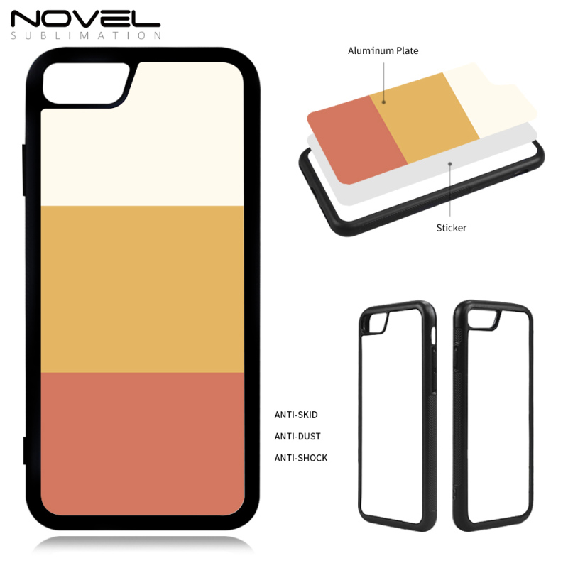 For iPhone 6 / IP6+ / IP7 / IP7+ Popular Blank Sublimation DIY 2D TPU Mobile Phone Case