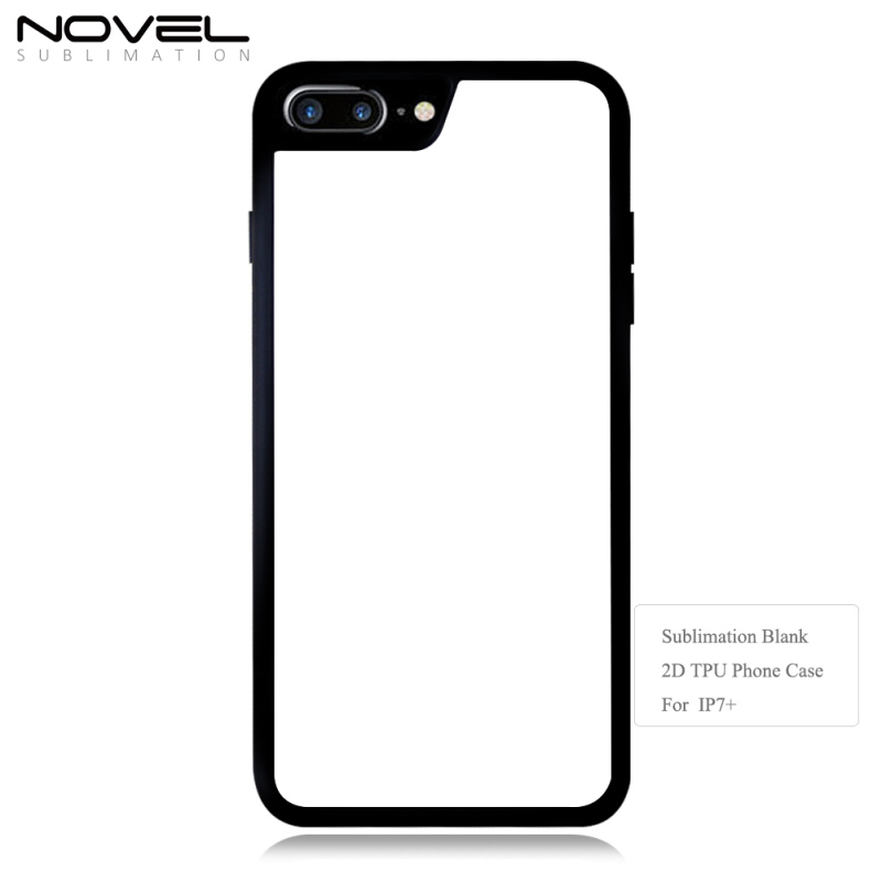 For iPhone 6 / IP6+ / IP7 / IP7+ Popular Blank Sublimation DIY 2D TPU Mobile Phone Case