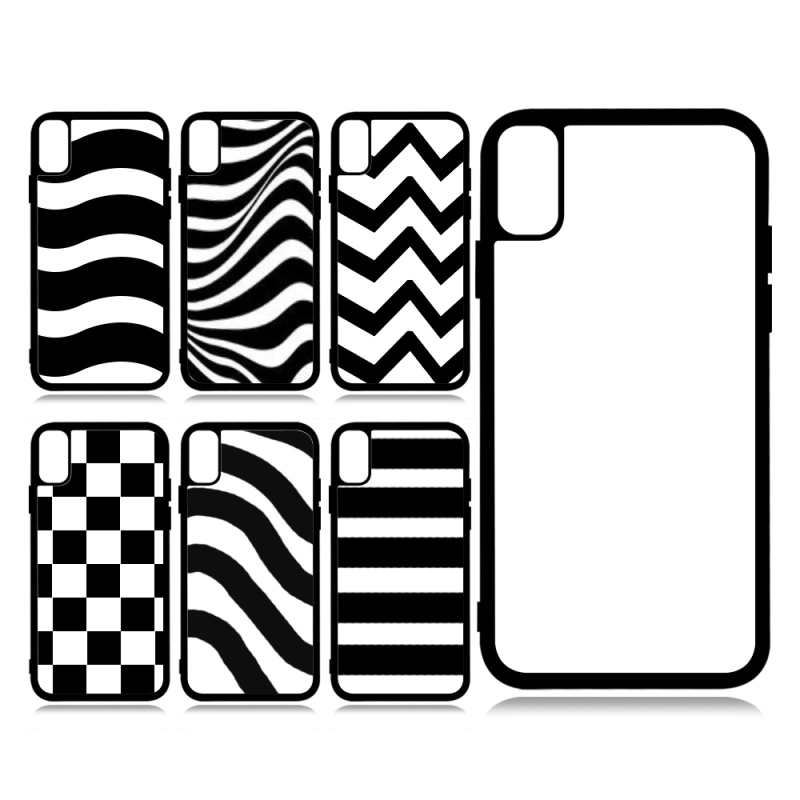 For iPhone XS / IPXR / IPXS MAX Personality Blank Heat Transfer 2D Soft Rubber Phone Shell