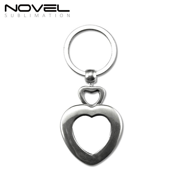 Popular Sublimation Blank Rectangle Metal Keyring Different Shape Metal Keychain