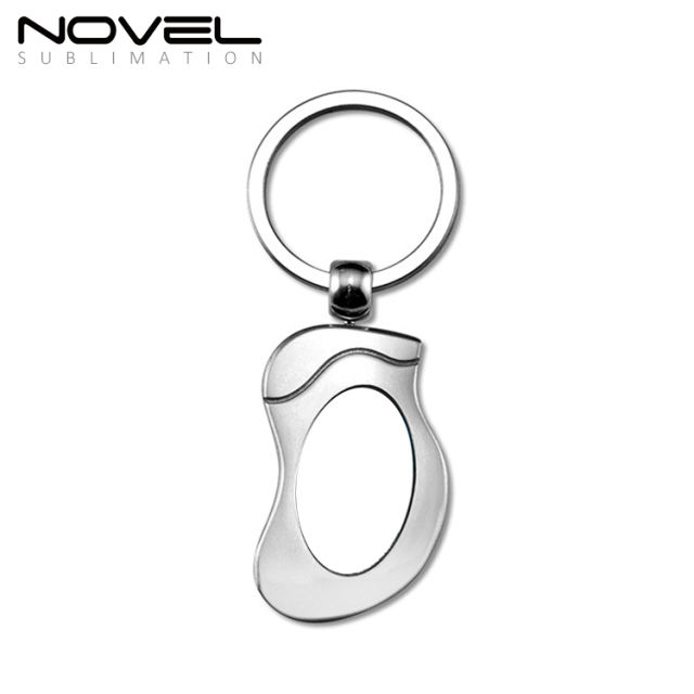 Popular Sublimation Blank Rectangle Metal Keyring Different Shape Metal Keychain