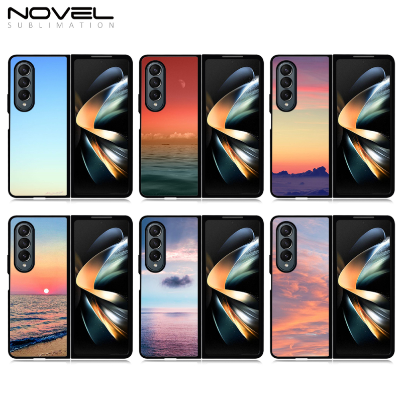 For Galaxy Z Fold 3 / Z Fold 4 Black Sublimation 2D TPUPhone Case Blank Phone Cover
