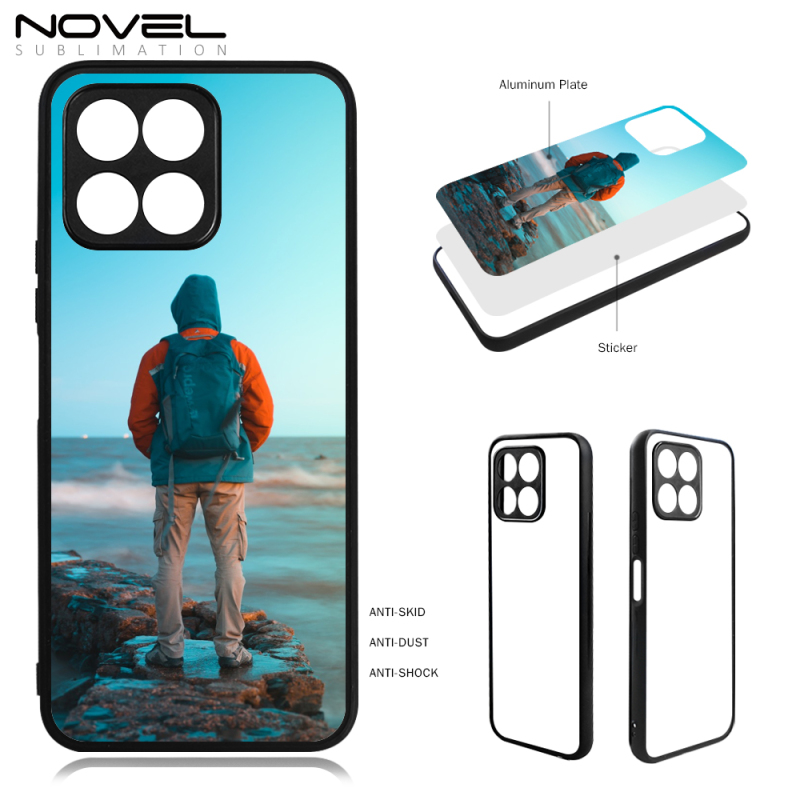 For Huawei Honor 80 GT / Honor X7A / Honor X8A Customized Sublimation 2D TPU CellPhone Case With Blank Metal Insert