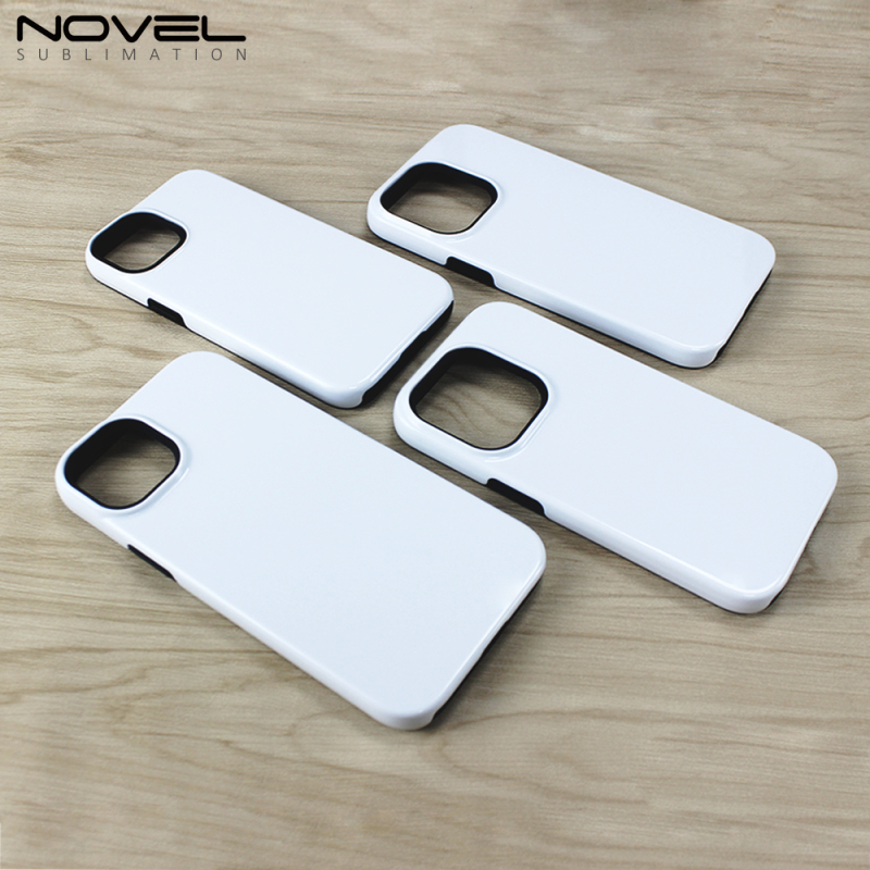 For iPhone 14 / IP14 Pro / IP 14 Plus / IP14 Pro max DIY Sublimation Blank Fillm 3D 2in1 Mobile Phone Case