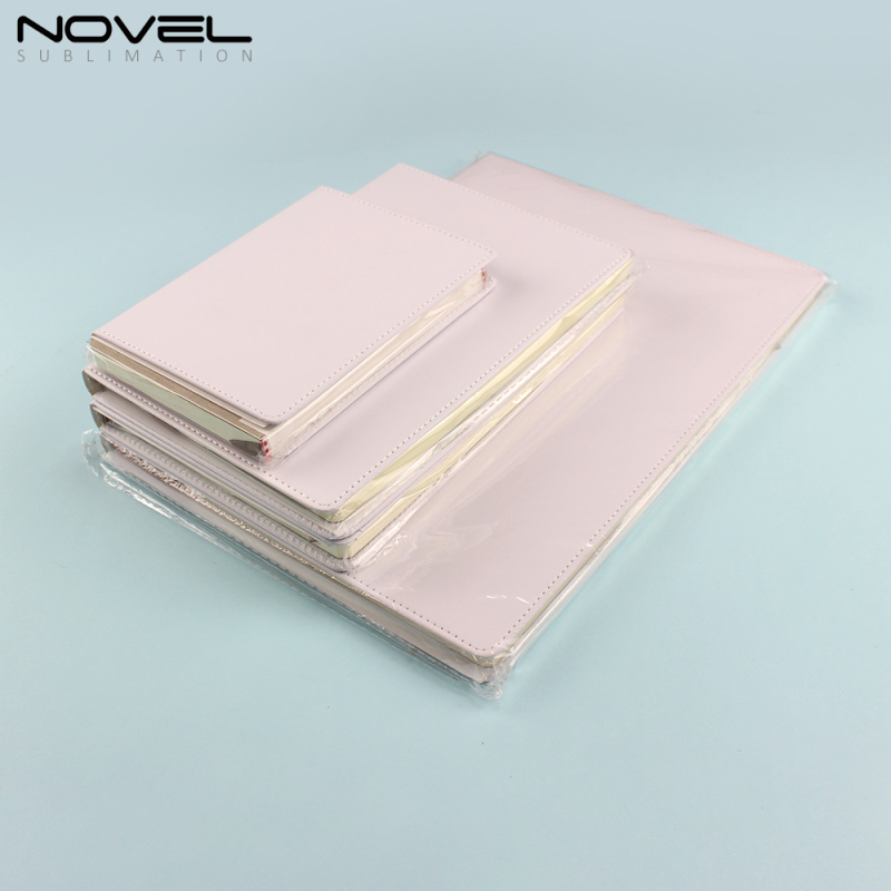Fancy Sublimation Blank Full Printable PU Notebook With A4 A5 A6 Size