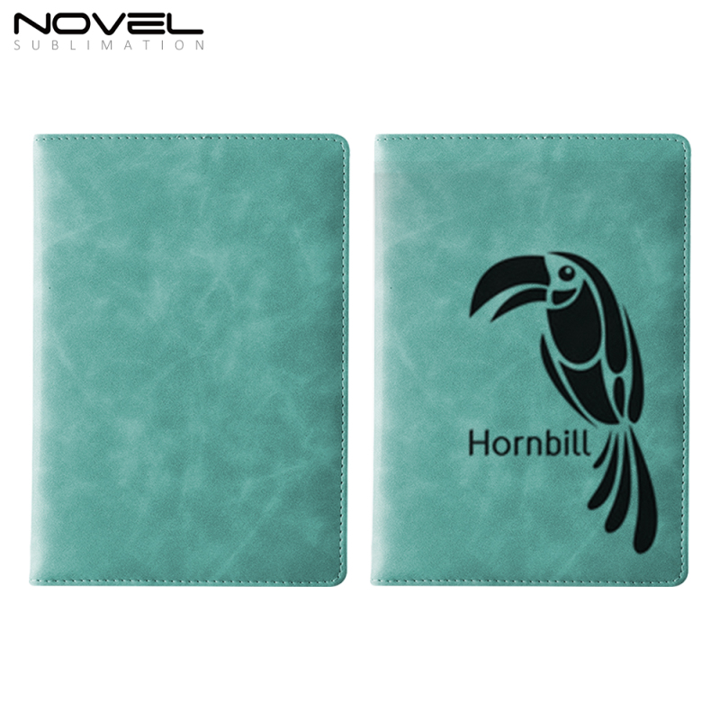 Newly Blank Heat Transfer Colorful Surface Full Printable PU Leather Notebook With A4 A5 A6 Size