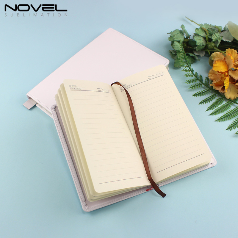New Coming Full Printable Notebook A5 / A6 Size With Sublimation Blank white Fabric