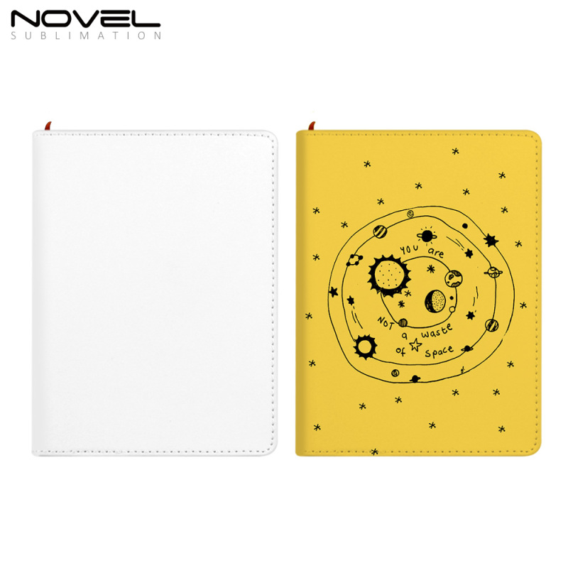 New Coming Full Printable Notebook A5 / A6 Size With Sublimation Blank white Fabric