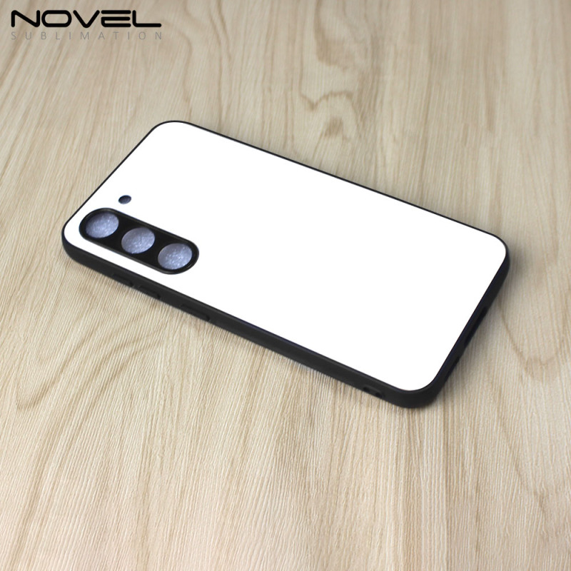 For Galaxy S23 / S23 Ultra / S23 Plus Blank Sublimation 2D TPU Phone Case With Glass Insert
