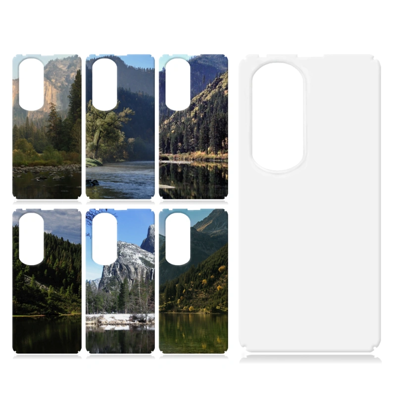 For Honor 80 / P50 / Mate 50 Pro Blank Sublimation Full edge 3D Film Phone Case