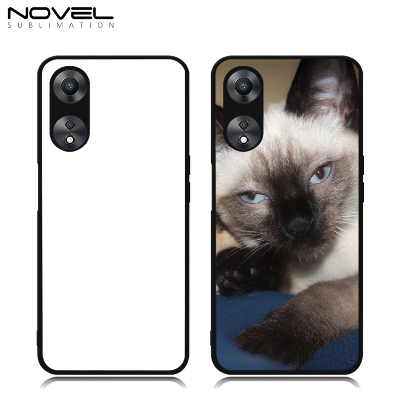 For Oppo A58 / A78 5G Popular Blank Sublimation Black Color 2D TPU Mobile Phone Case