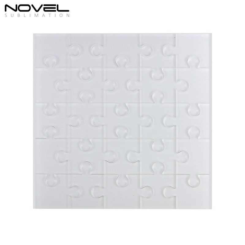 DIY Blank Sublimation Acrylic Puzzles With Heart / Square / Rectangle Shape