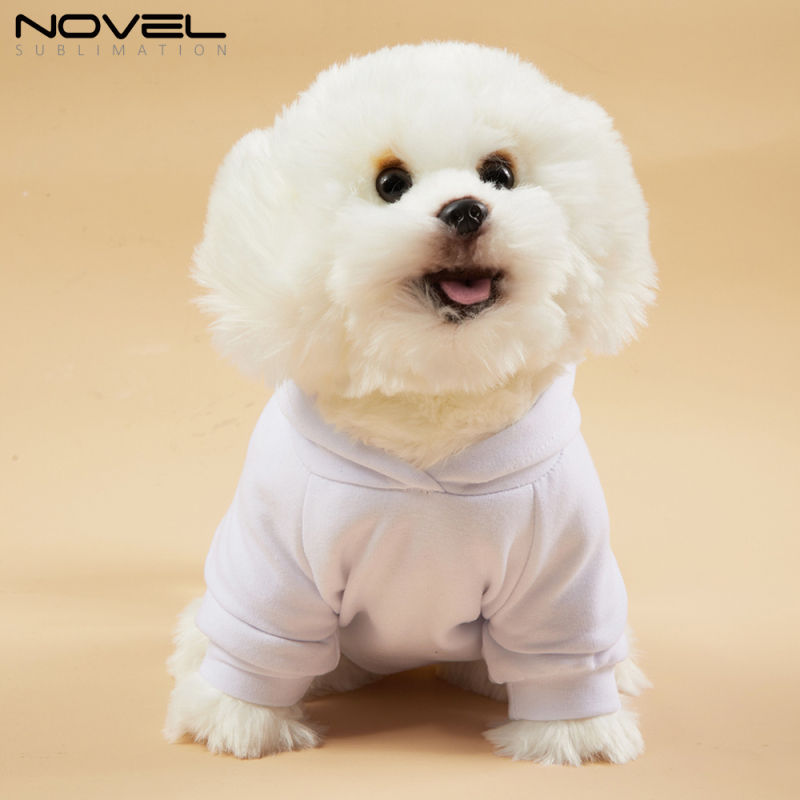New Comfortable Blank Sublimation Dog Clothes DIY Pet Hoodie