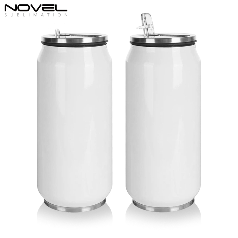 DIY Blank 500ml Sublimation Stainless Steel Coke Can Watter Bottle White Color 350ml Coke Can