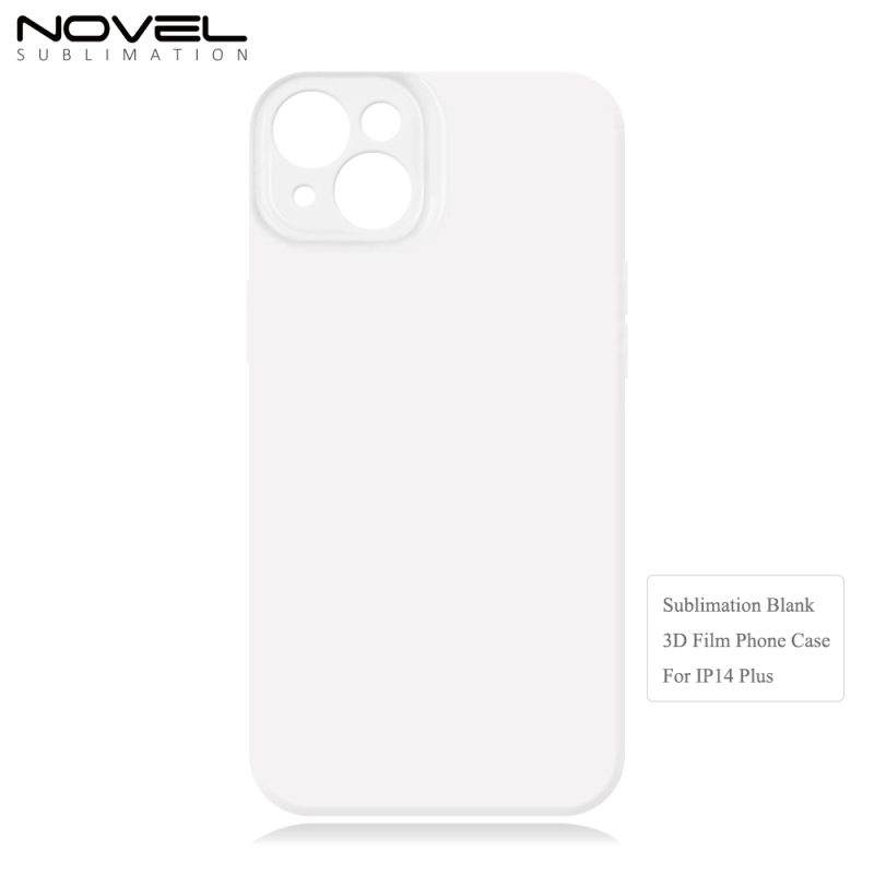 Blank Sublimation 3D Film Mobile Phone Case DIY Soft Phone Cover For iPhone 14 / IP 14 Plus / IP 12 Pro max