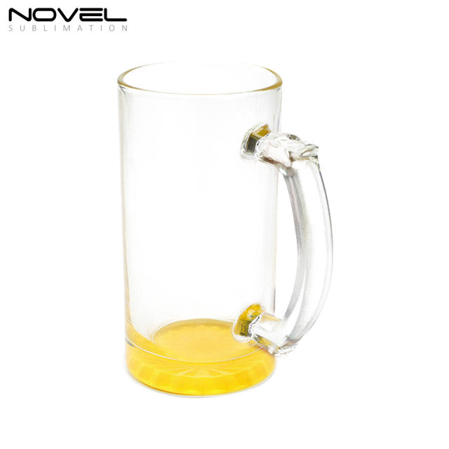 Sublimation Blank 16oz Color Beer Glass Mug With Eight Colors Available
