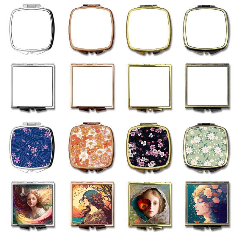 Popular DIY Blank Sublimation Metal Mirror With Different Color