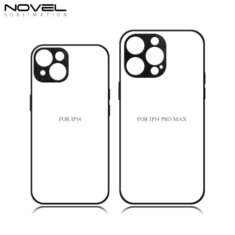 For iPhone 14 Plus / IP14 Pro Popular Blank Dye-Sublimation 2D TPU CellPhone Case With Smooth Side