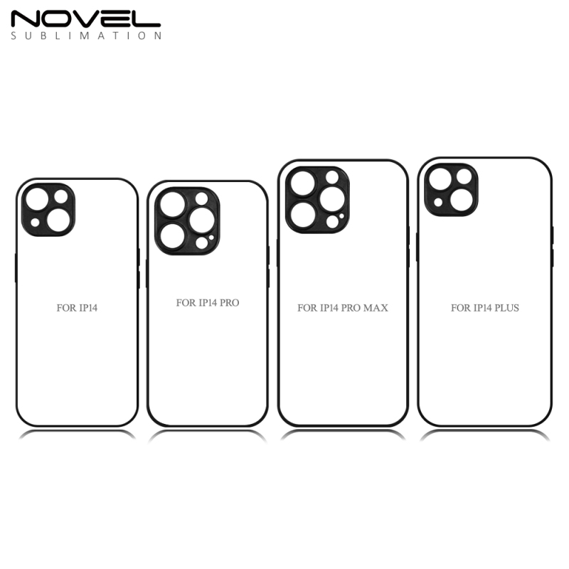 For iPhone 14 / IP14 Pro Wholesale Blank Heat Transfer 2D Soft Silicone Phone Case With Camera Hole Protection