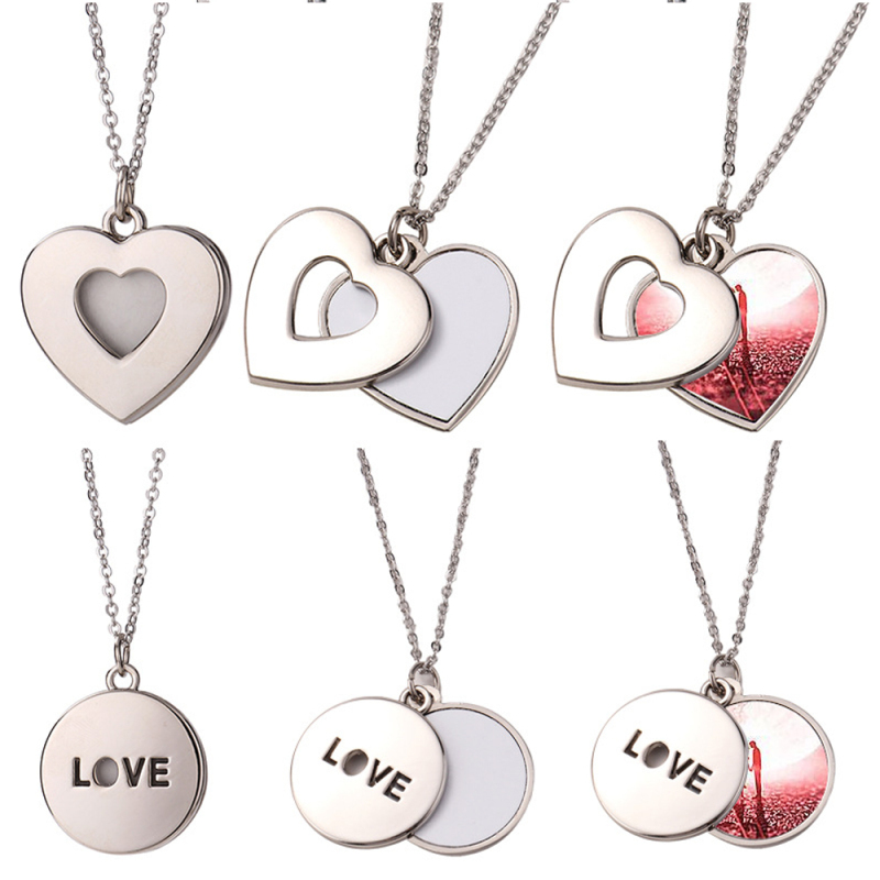 New Style Fancy Blank Sublimation Necklace Popular Personality Heat Transfer Jewelry