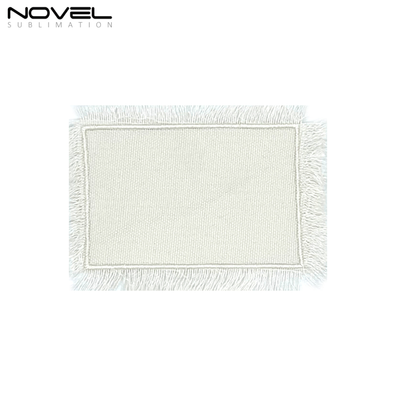 Personalized Patch With Heat Melt Film Sublimation Patch Blanks DIY Design Hat patch With Tassel