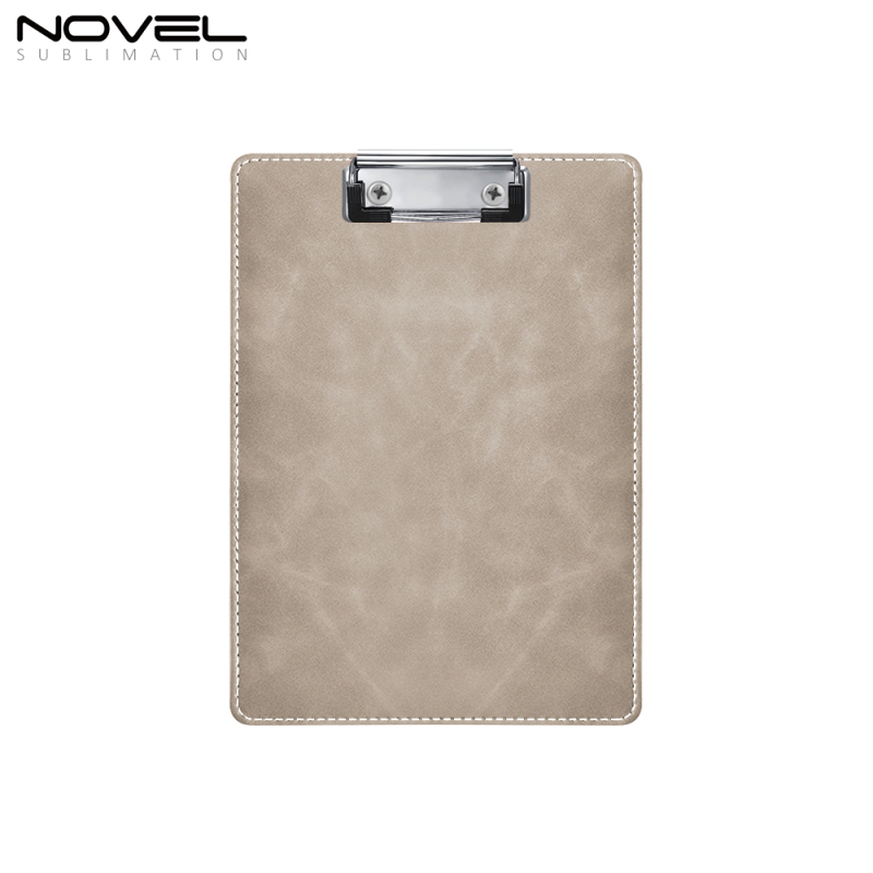 Personality Blank Sublimation PU Clip Board Two Size Colorful PU File Folder Board