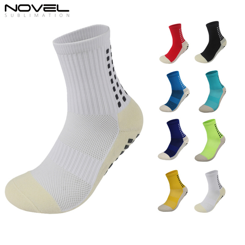 High Quality Non-Slip Socks Colorful Mid Tube Football Socks