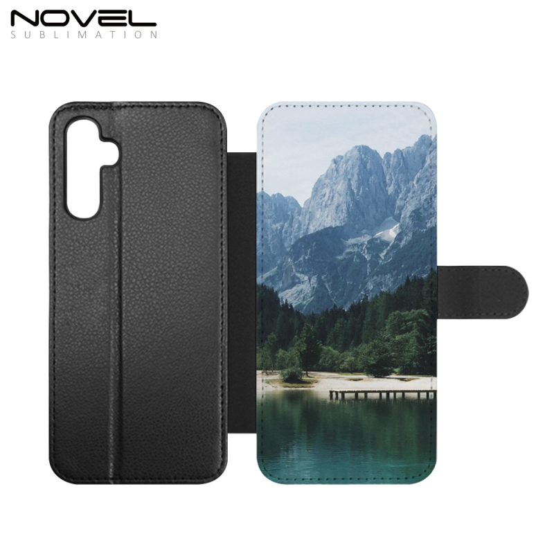 For Galaxy A14 / A25 / A34 / A54 / S23 FE DIY Sublimation PU Leather Wallet Blank Mobile Phone Bag