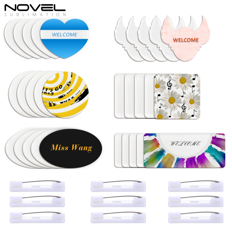 Customized Different Shape Blank Sublimation Acrylic Badge