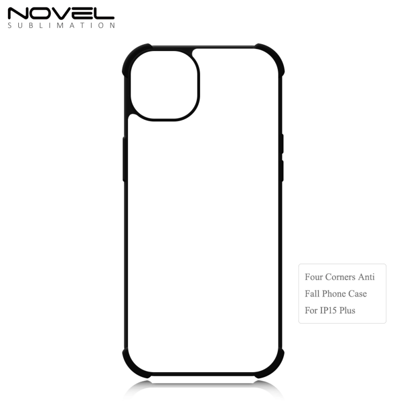 For iPhone 15 / IP 15 Pro / IP15 Plus / IP 15 Ultra Four Corner Anti-shock Blank Sublimation Phone Case 2D TPU Mobile Phone Cover