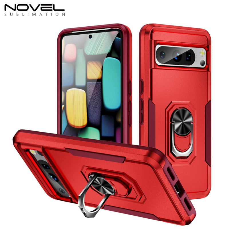 New Heavy Duty Mobile Phone Case With Ring Holder Bayer Material Cellphone Cover for Moto models