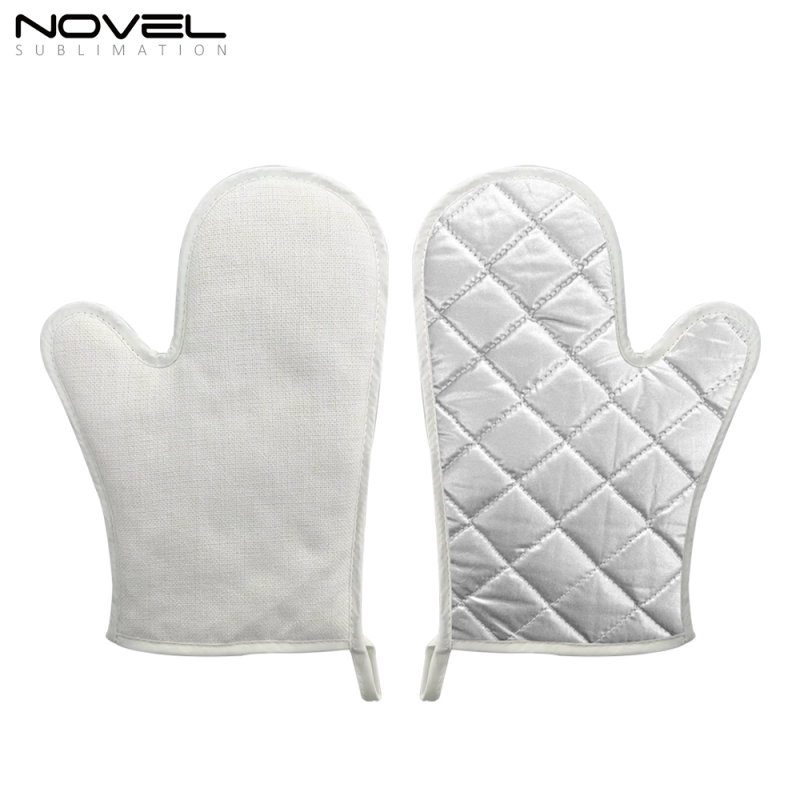 Popular Dye-Sublimation Blank Heat Resitant Gloves With Color Edge DIY Ovan Gloves