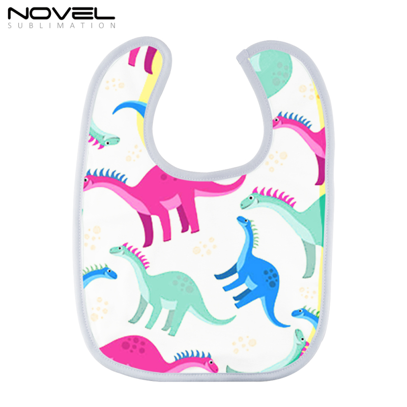 Colorful DIY Blank Dye-Sublimation Comfortable Baby Bibs
