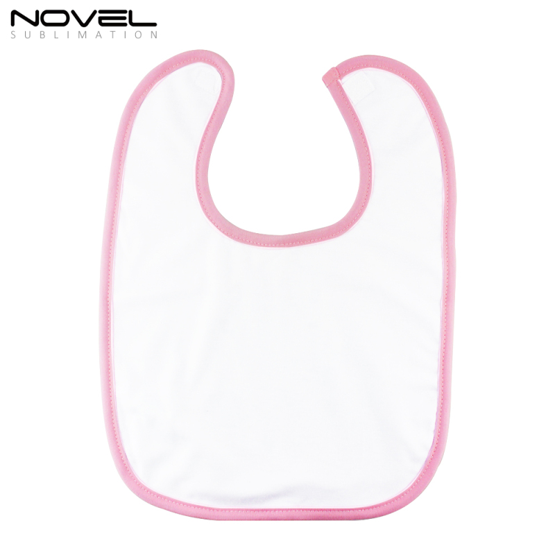 Customized Printing Polyester Cotton Sublimation Blank Baby Bibs