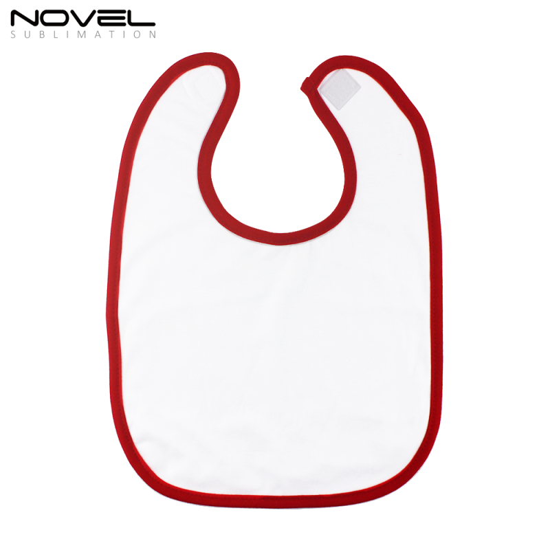 Customized Printing Polyester Cotton Sublimation Blank Baby Bibs