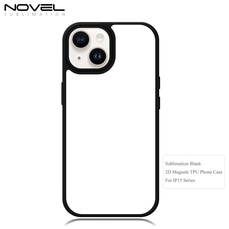 For iPhone 15/15 Pro/15 Plus/15 Pro max Magsafe Sublimation TPU Phone Cases with Soft Film Insert Wireless Charging Phone Cover
