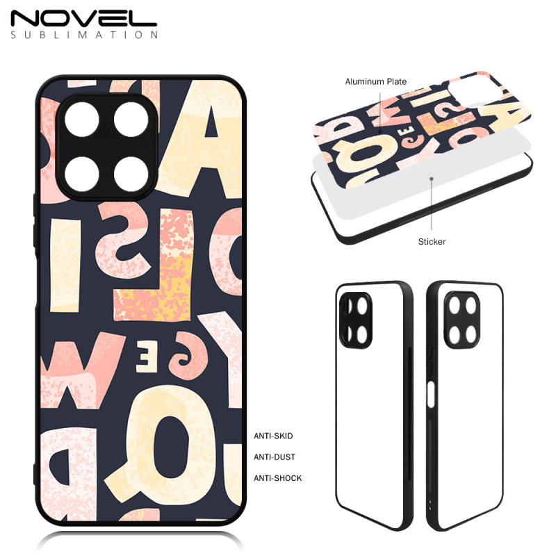For Huawei Honor X6A / Honor 80 GT / Honor X7A / Honor X8A Customized Sublimation 2D TPU CellPhone Case With Blank Metal Insert