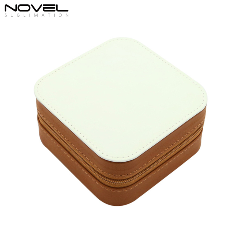 Popular DIY Blank Sublimation PU Leather Jewelry Box Convenient Box For Small Items
